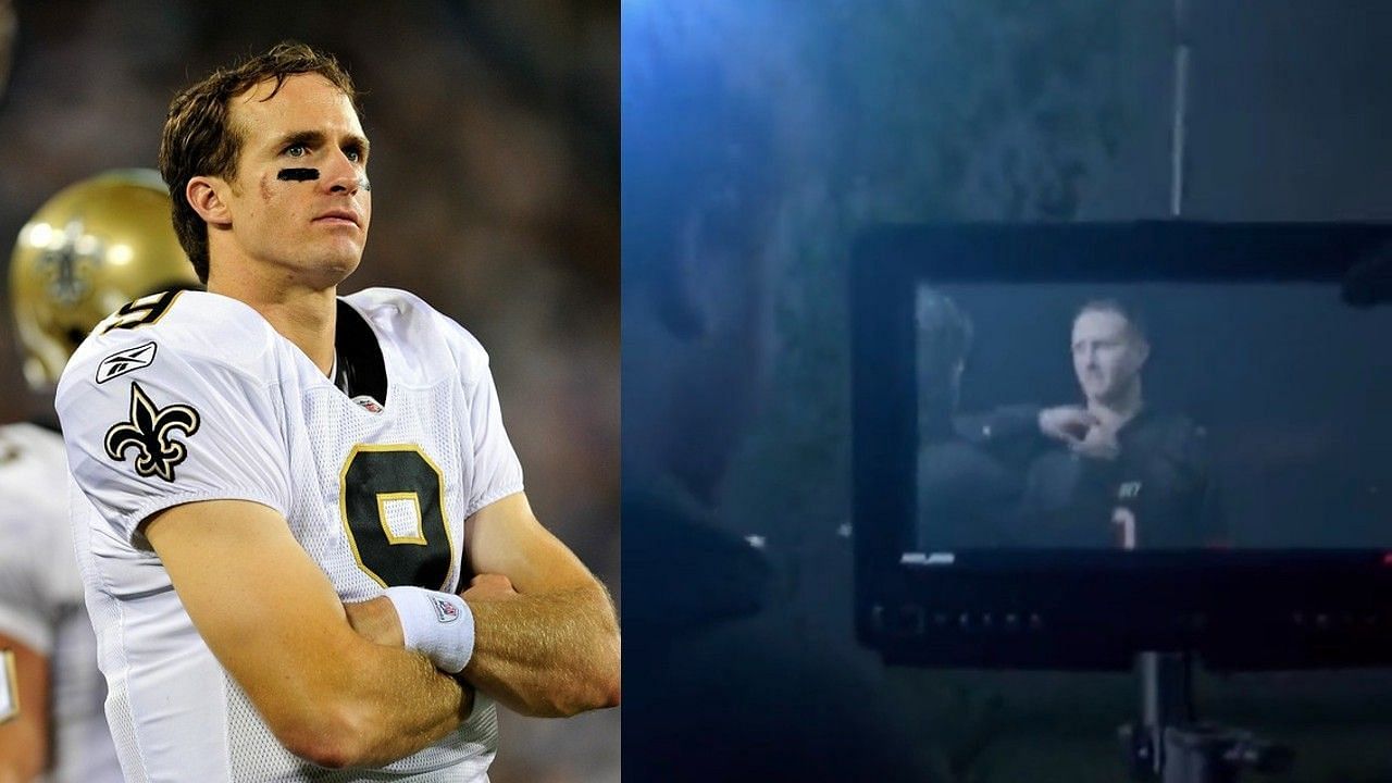 Was Drew Brees struck by lightning or was it all just for a commercial?