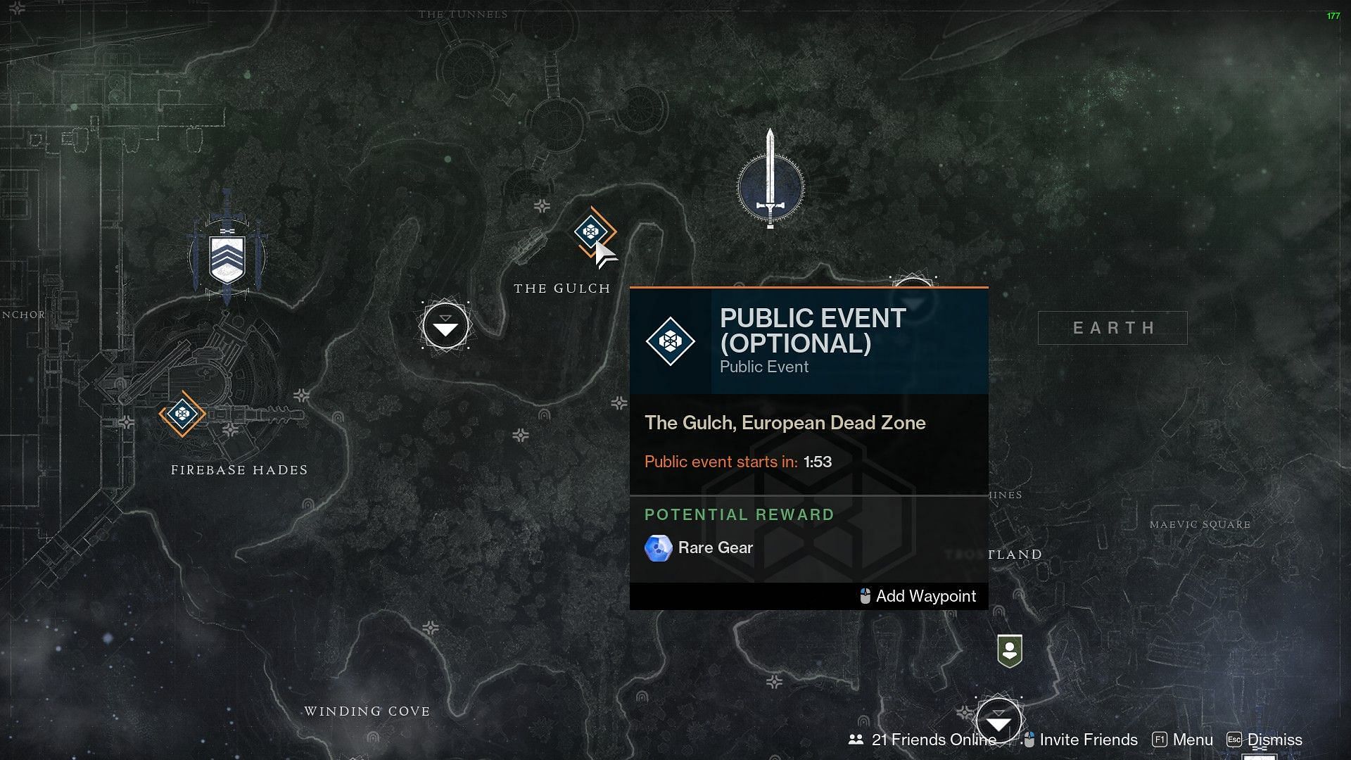 Public event on EDZ (Image via Destiny 2)