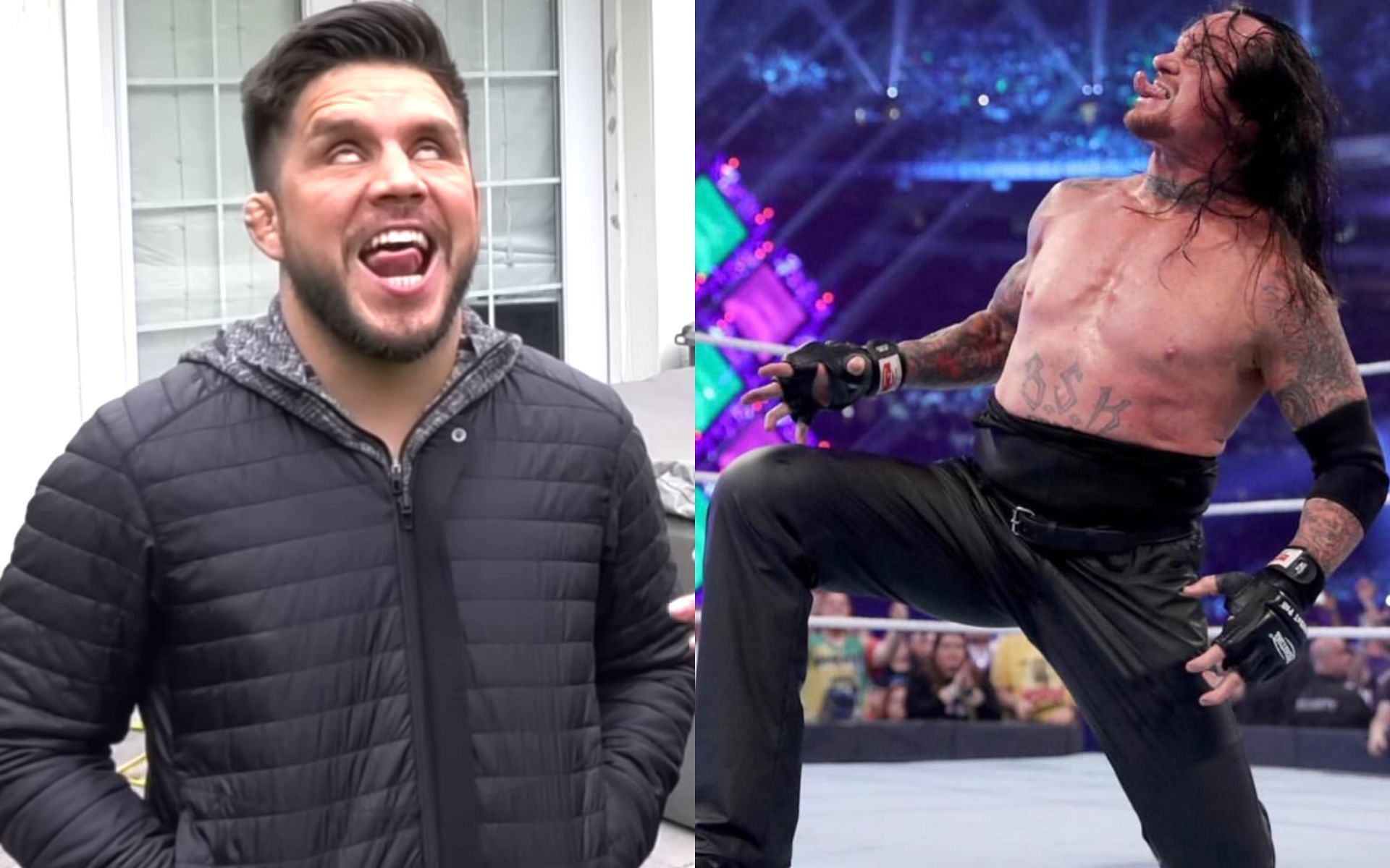 Henry Cejudo (left), The Undertaker (right) [Images courtesy of Helen Yee Sports on YouTube &amp; @undertaker on Instagram]