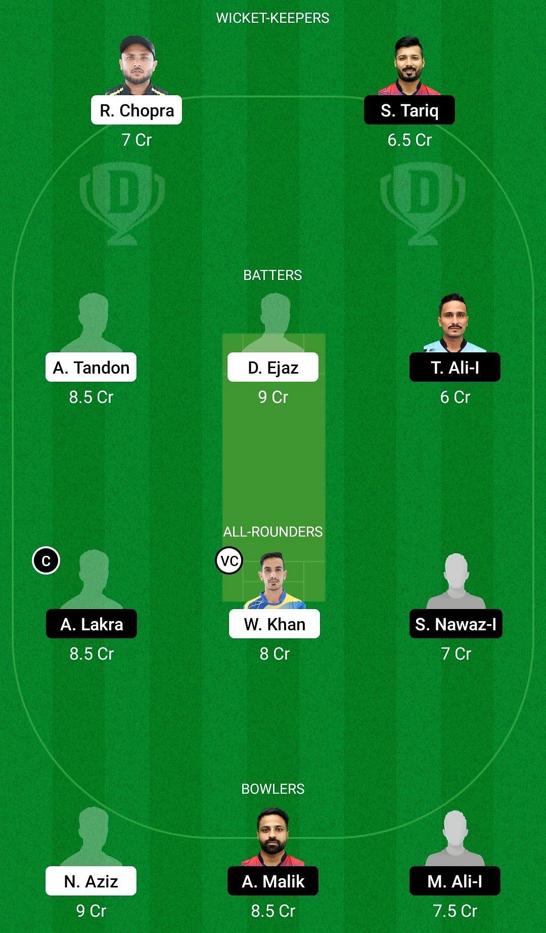 AJM vs DUB Dream11 Prediction Team, Head To Head League