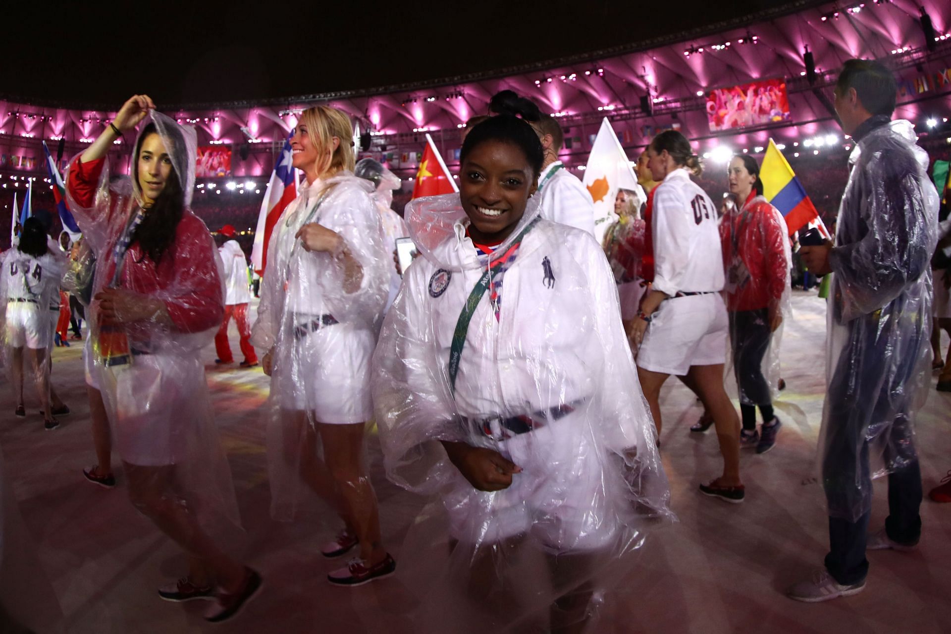 Simone Biles during the Closing Ceremony of 2016 Olympic Games