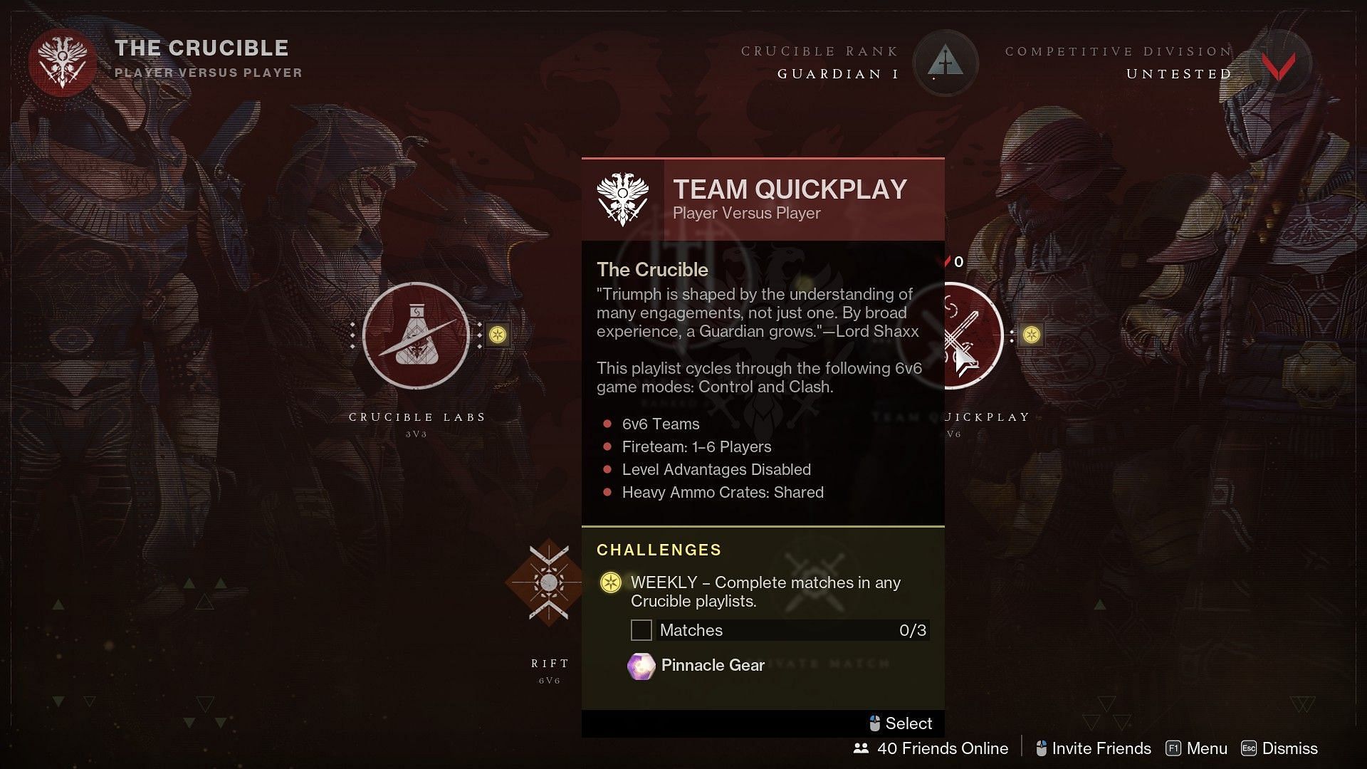 Quickplay (Image via Destiny 2)