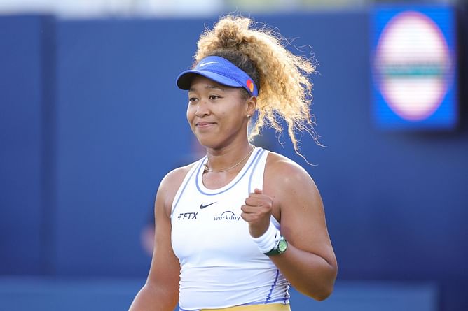 Naomi Osaka reacts to Japan's epic win against Spain in FIFA World Cup