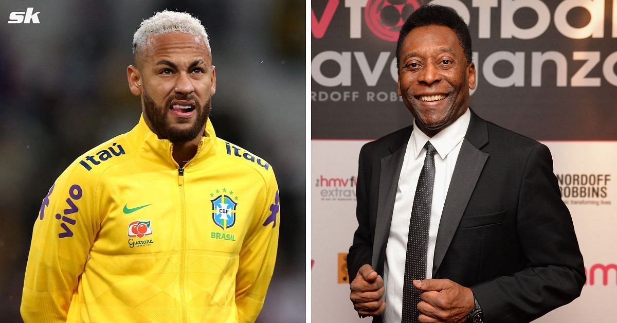 Pele and Neymar have scored 77 goals for Brazil. 