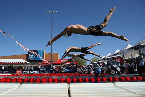 Robert Finke (top) TYR Pro Swim Series 2018 