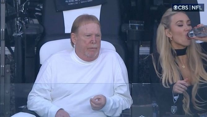 Who is Hayden Hopkins? Raiders owner Mark Davis spotted with the Cirque Du Soleil performer at NFL game