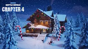 Fortnite: Where to warm yourself at the Yule Log in the Cozy Lodge