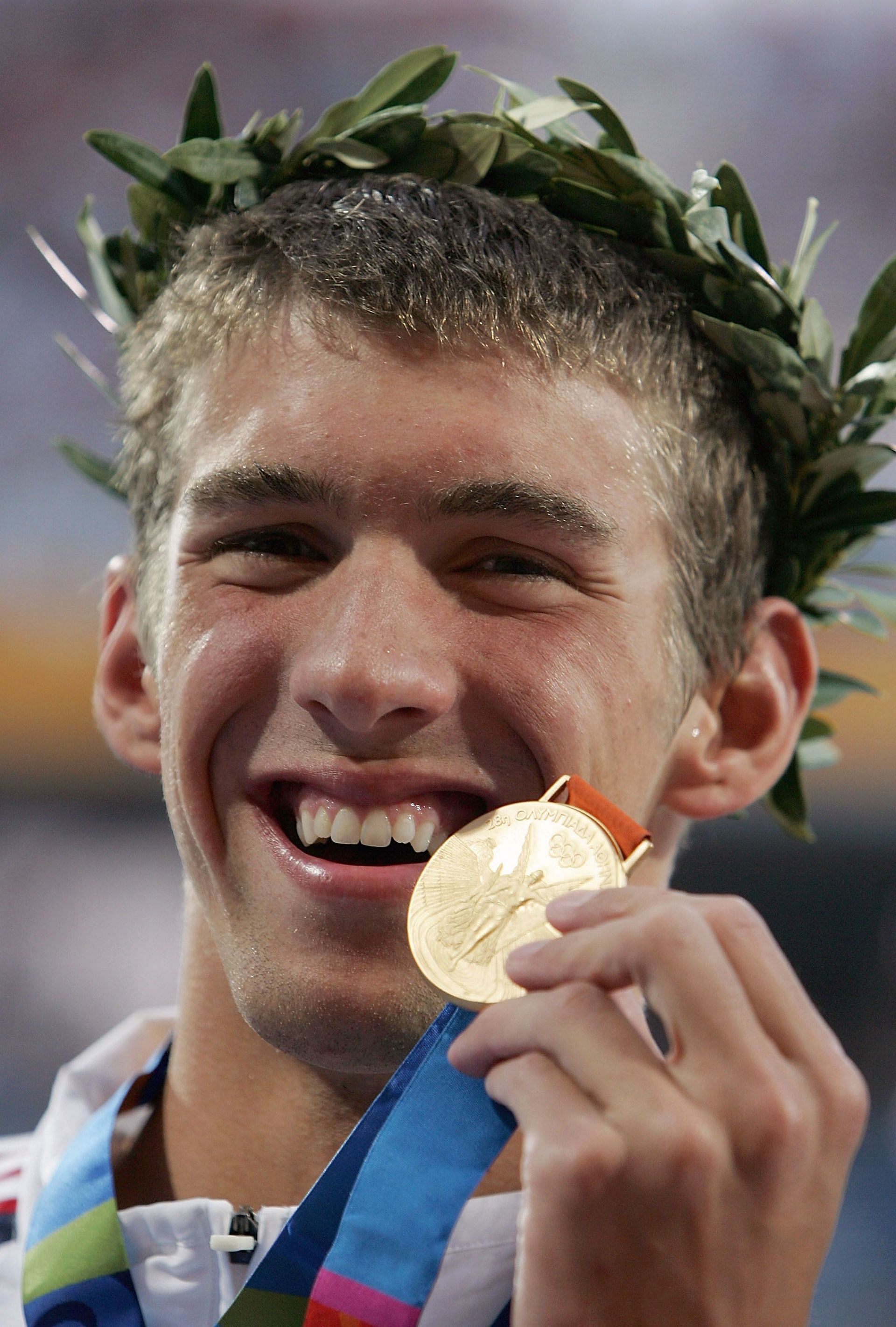 Mens 400m Individual Medley Finals, 2004 Olympcs (Photo by Al Bello/Getty Images)