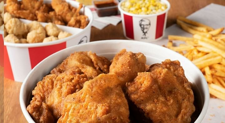 How many carbs are there in KFC chicken?