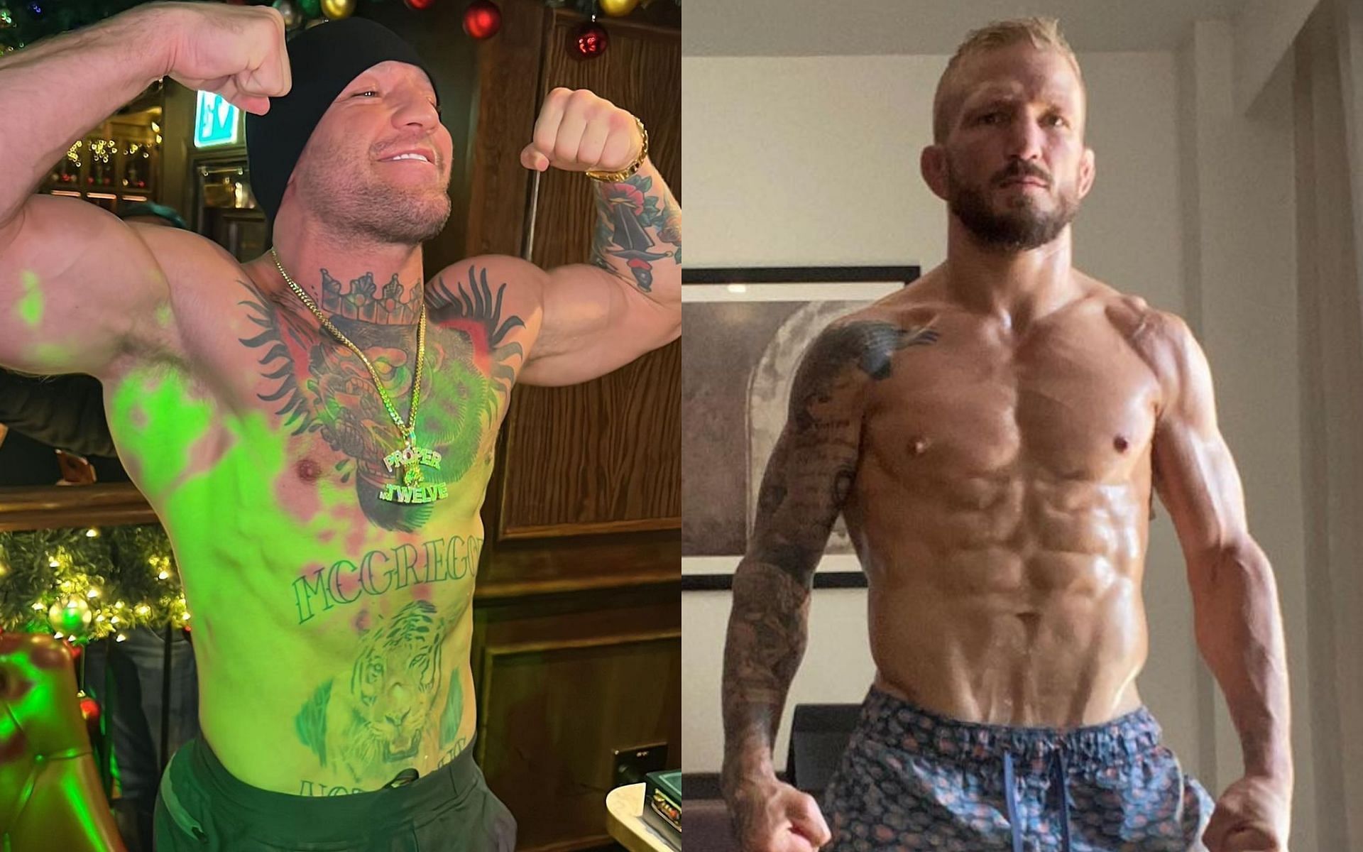 Conor McGregor (Left), T.J.Dillashaw (Right) [Image courtesy: @thenotoriousmma and @tjdillashaw on Instagram]