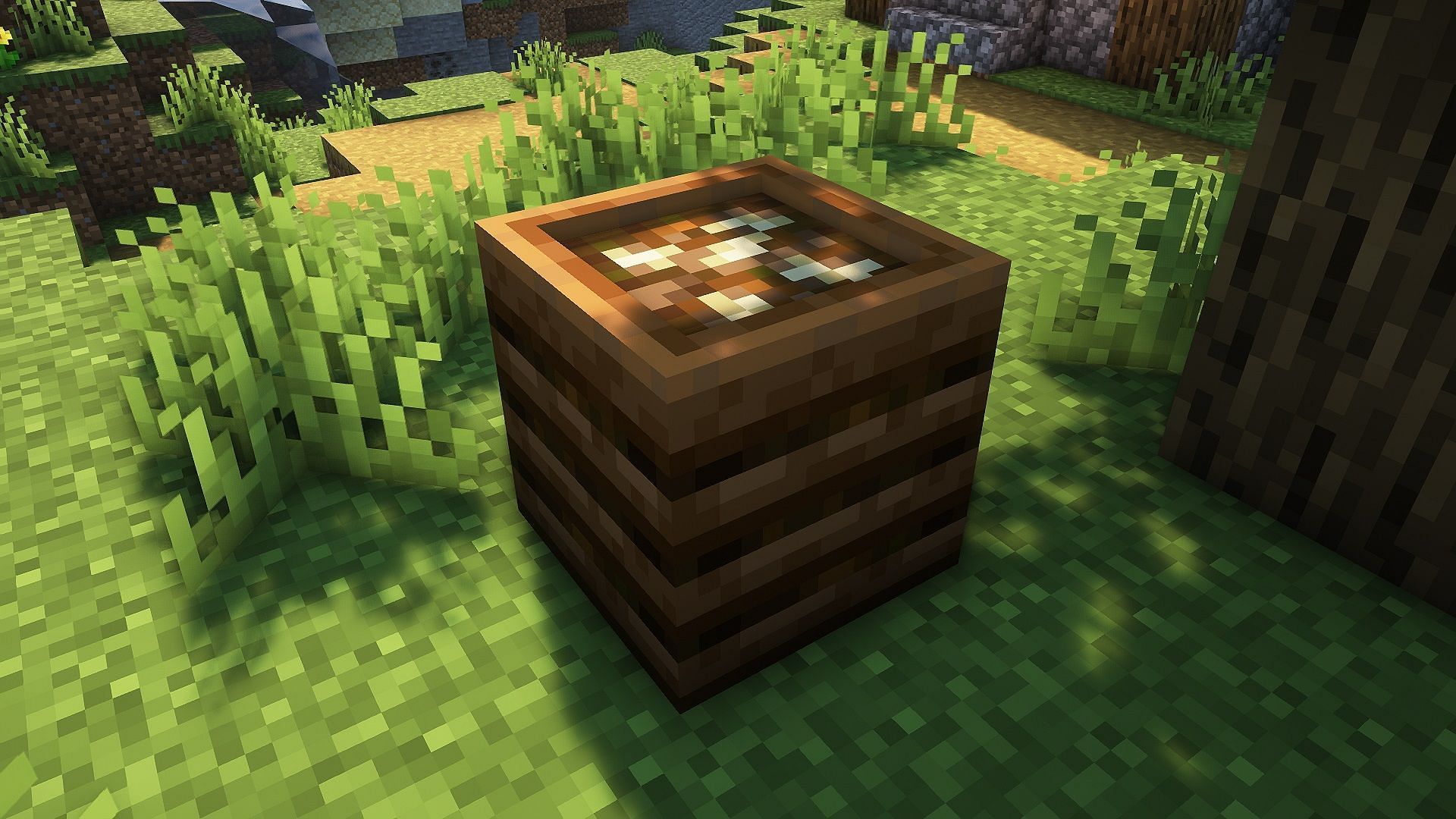 A full composter (Image via Mojang)