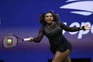 Serena Williams in action at the 2022 US Open.