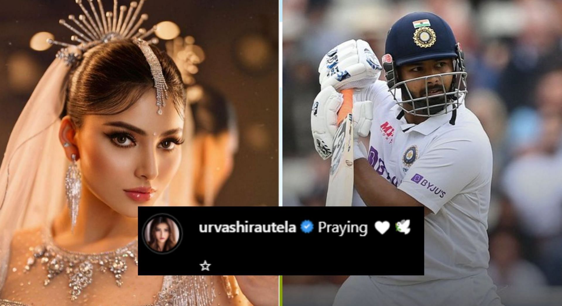 “Praying” – Urvashi Rautela Puts Up Cryptic Post After Rishabh Pant's ...