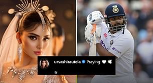 “Praying” – Urvashi Rautela puts up cryptic post after Rishabh Pant's car accident