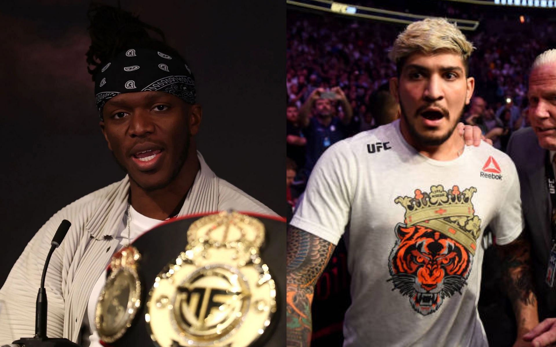 KSI (left) and Dillon Danis (right)