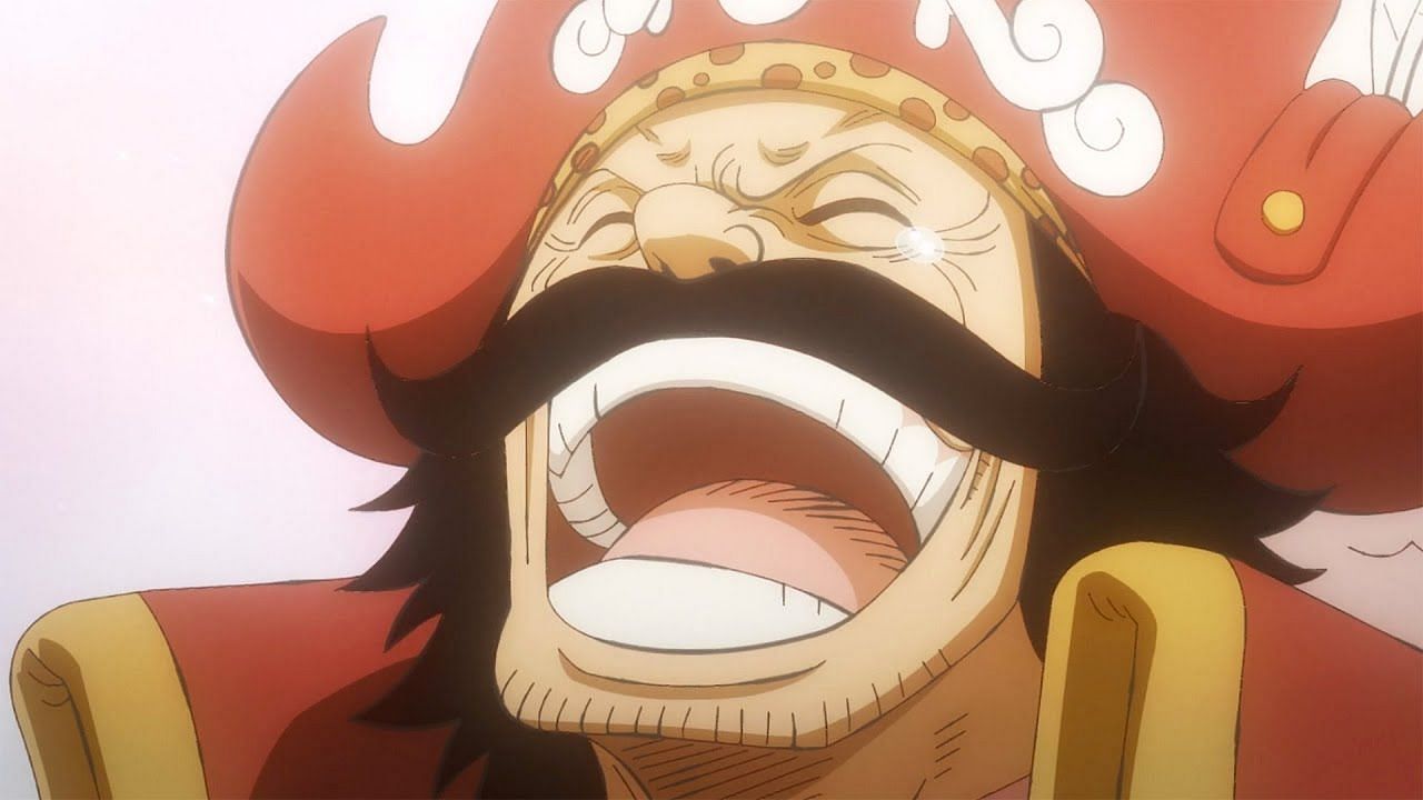 Gold D. Roger after discovering Joy Boy&#039;s treasure in One Piece (Image via Toei Animation)