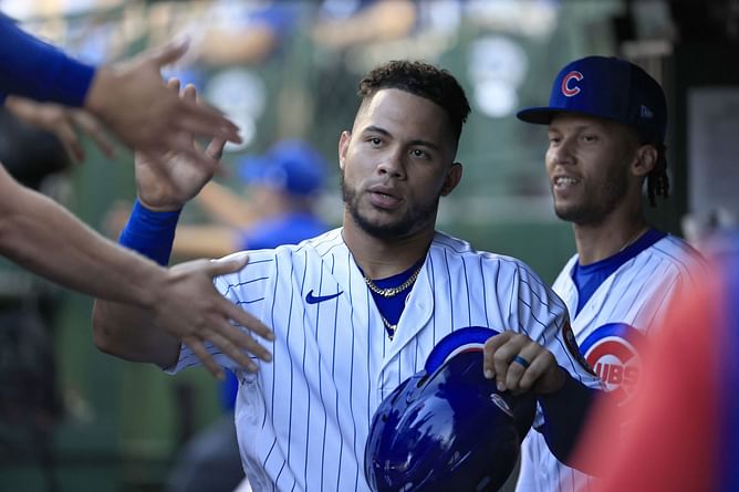 Willson Contreras: "I’m inspired by just succeeding Yadier Molina...having Arenado on my left side, having Goldschmidt on my right side"