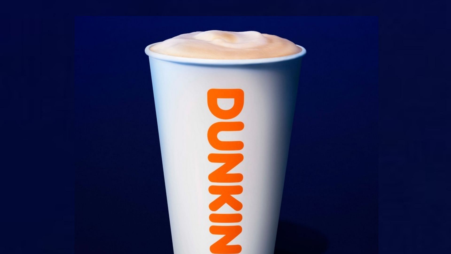 the new flavorful Brown Butter Toffee Latte debuts on the menu starting December 28 (Image via Dunkin&rsquo; Donuts)