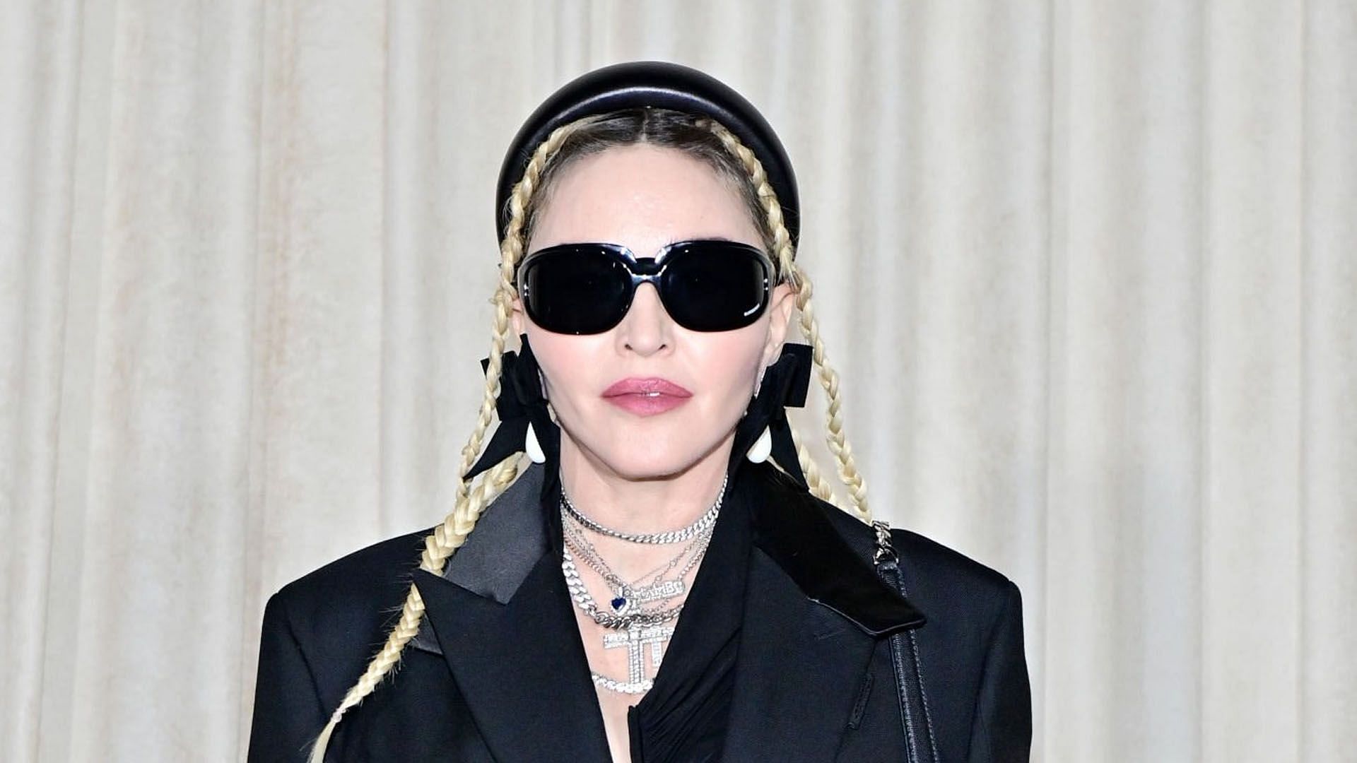 Desperate For Attention Madonna Raises Eyebrows With Lace Balaclava And Whip In Tiktok Video 6027
