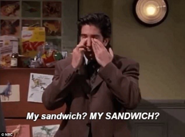 what-did-phoebe-write-to-keep-people-off-ross-s-sandwich