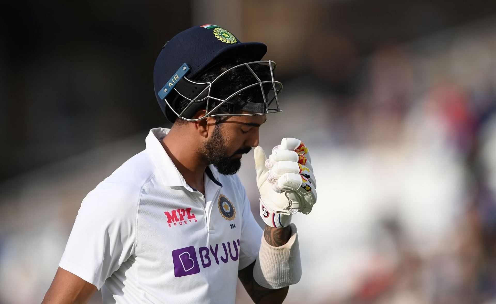 KL Rahul was the first Indian batter to be dismissed.
