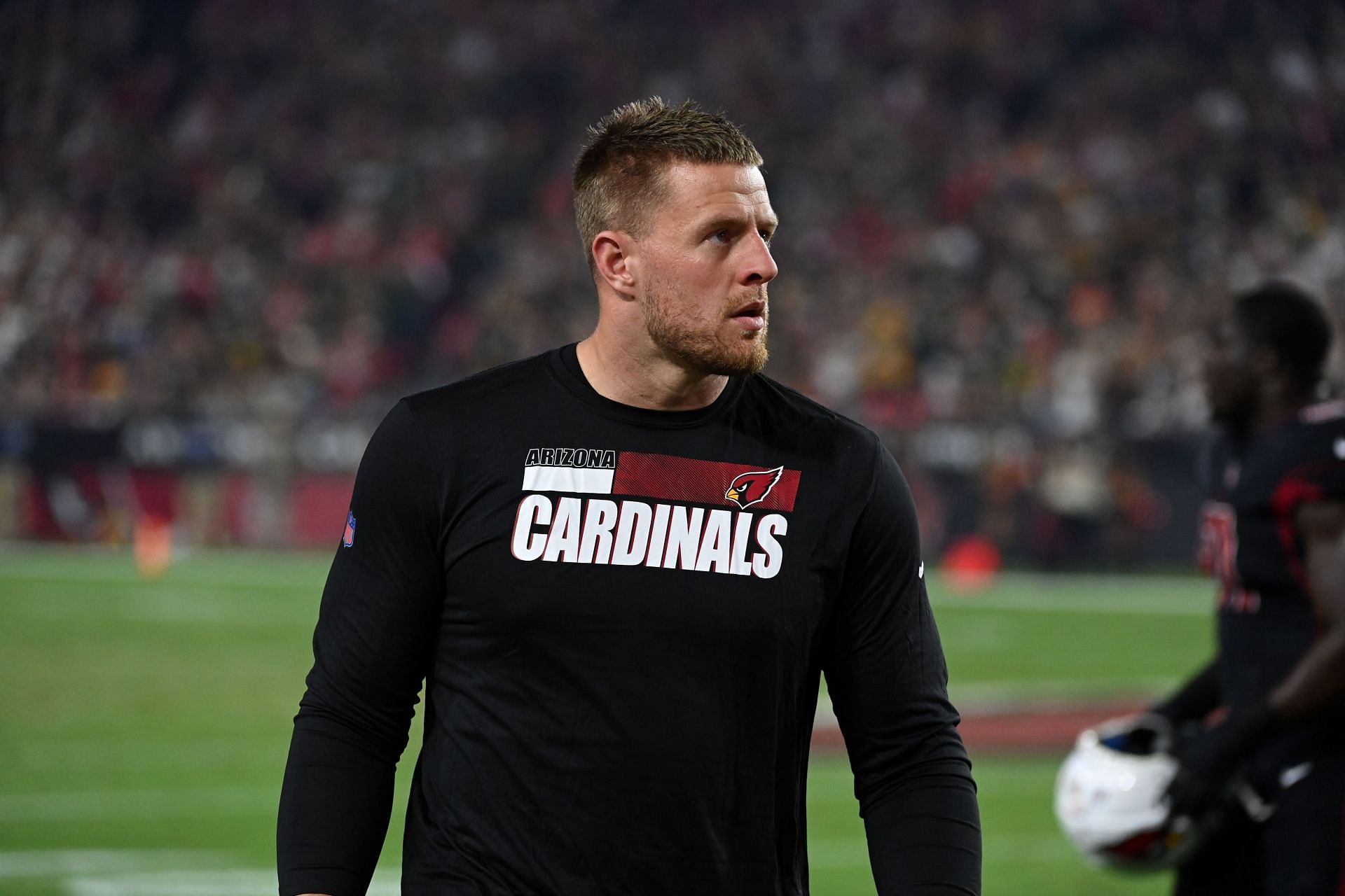 JJ Watt at the Green Bay Packers v Arizona Cardinals game