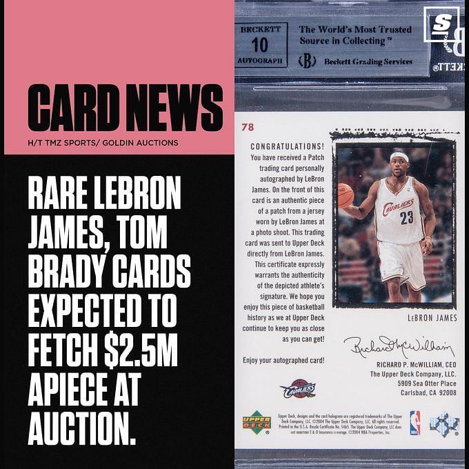 Rare LeBron James rookie card expected to set record auction price