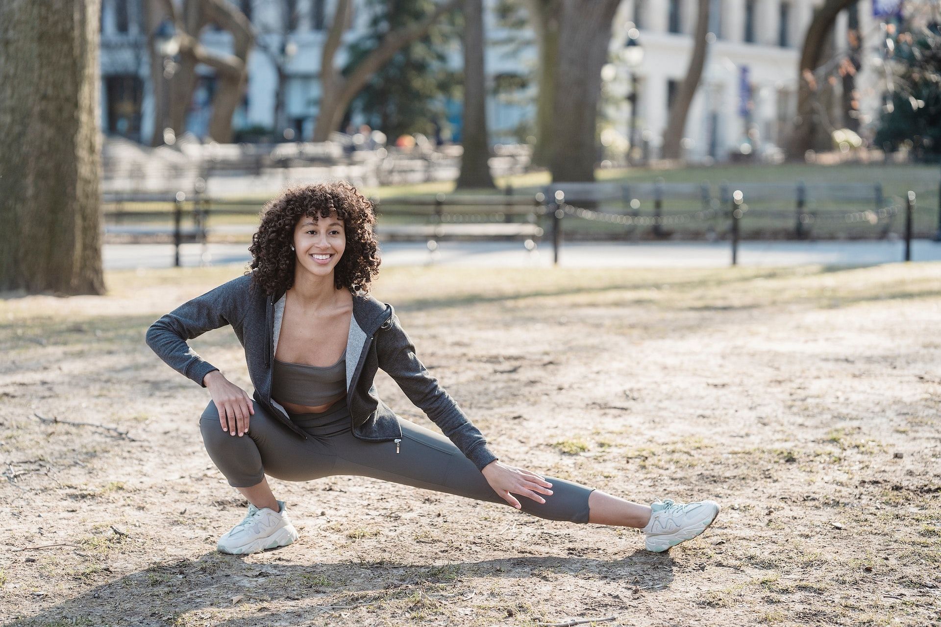 Hip stretches strengthen the hips and surrounding muscles. (Photo via Pexels/Blue Bird)
