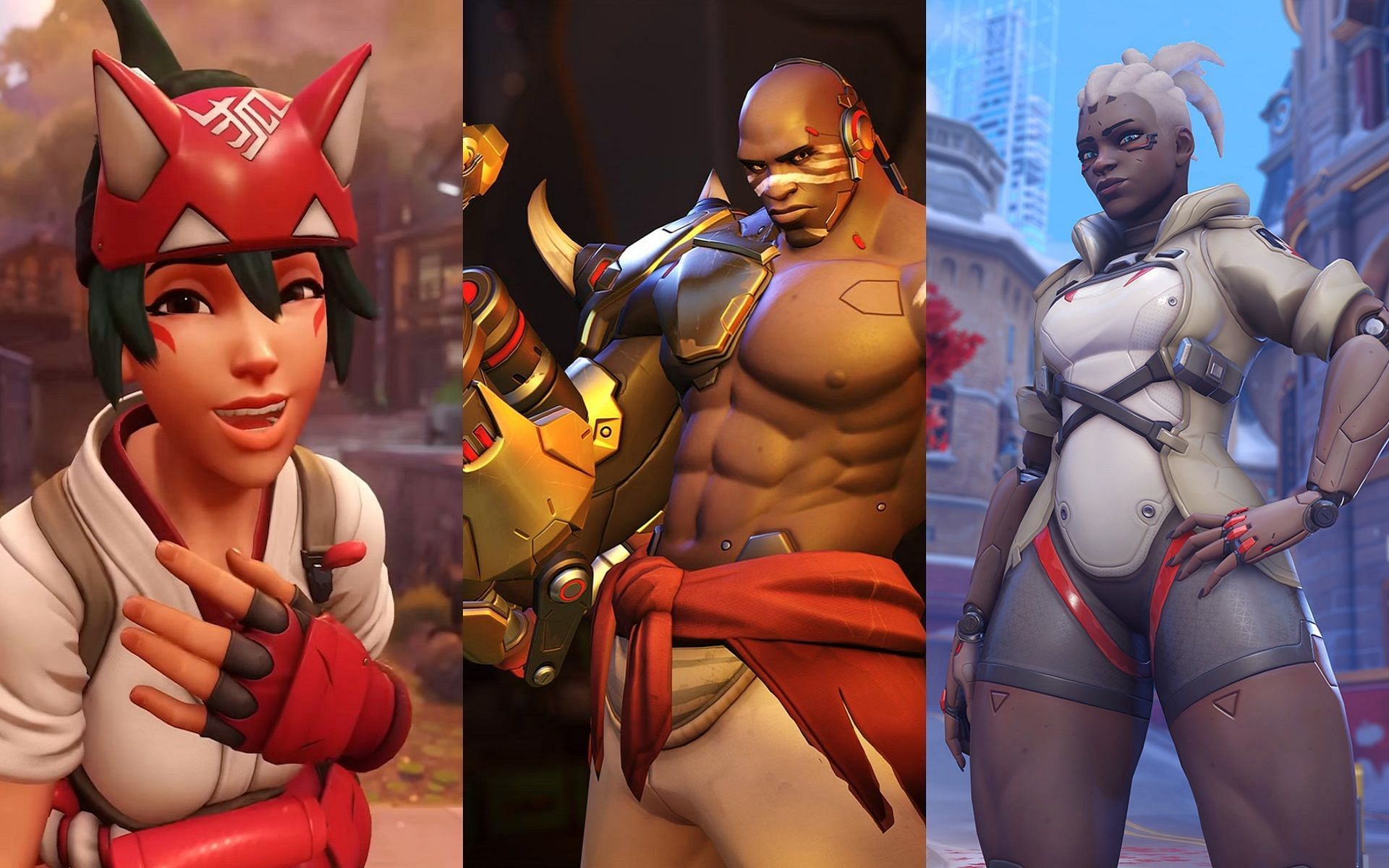 Kiriko, Doomfist, Sojourn, and more received changes in Overwatch 2 Season 2 (Images via Blizzard Entertainment)