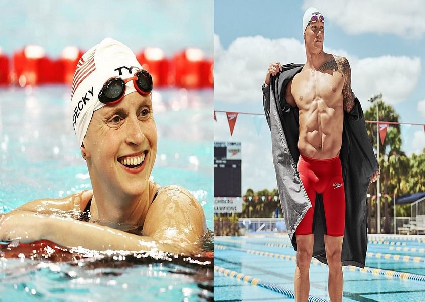 Katie Ledecky and Caeleb Dressel continue to lead short course yards ...