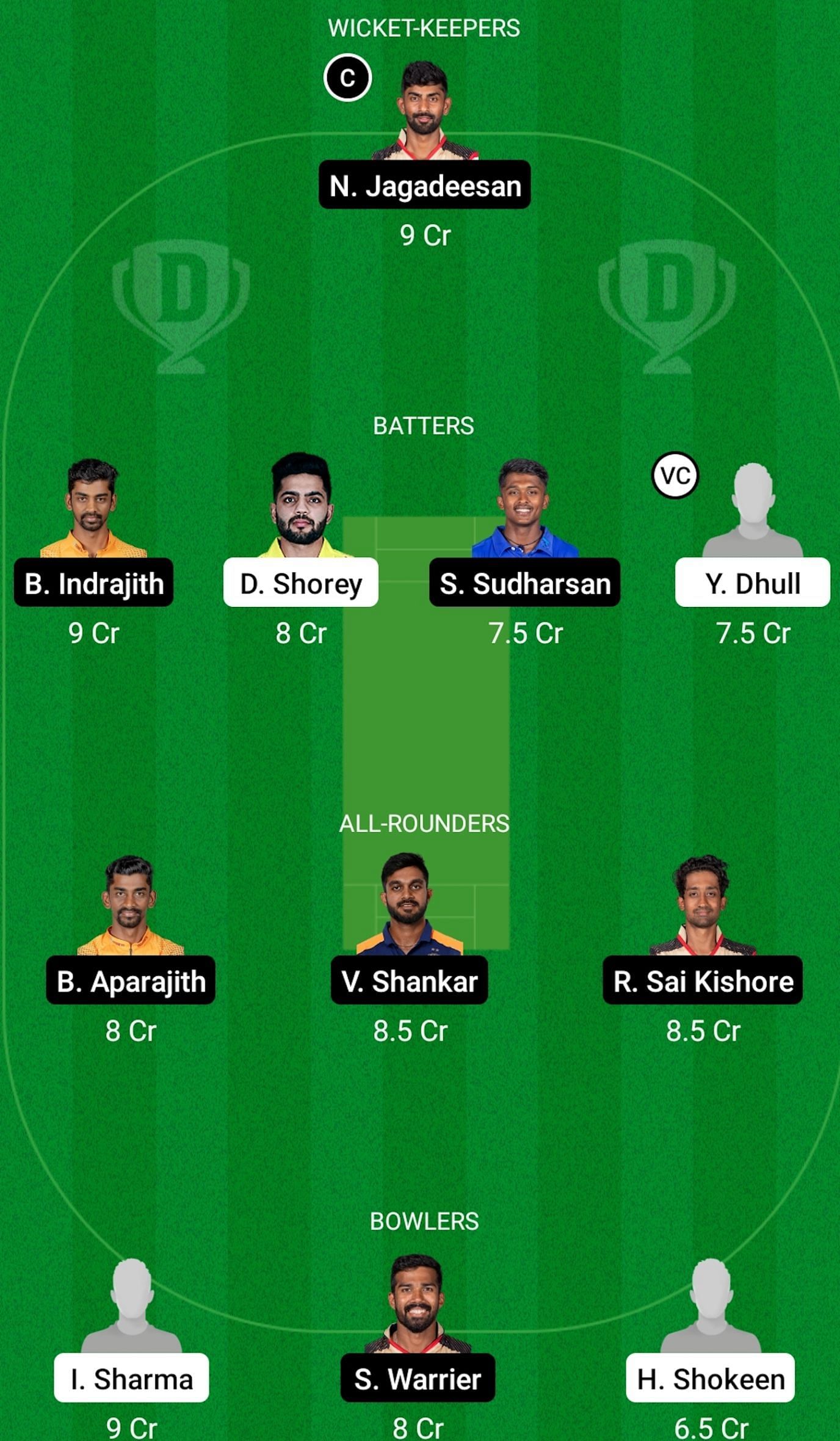 DEL vs TN Dream 11 prediction today, Grand League