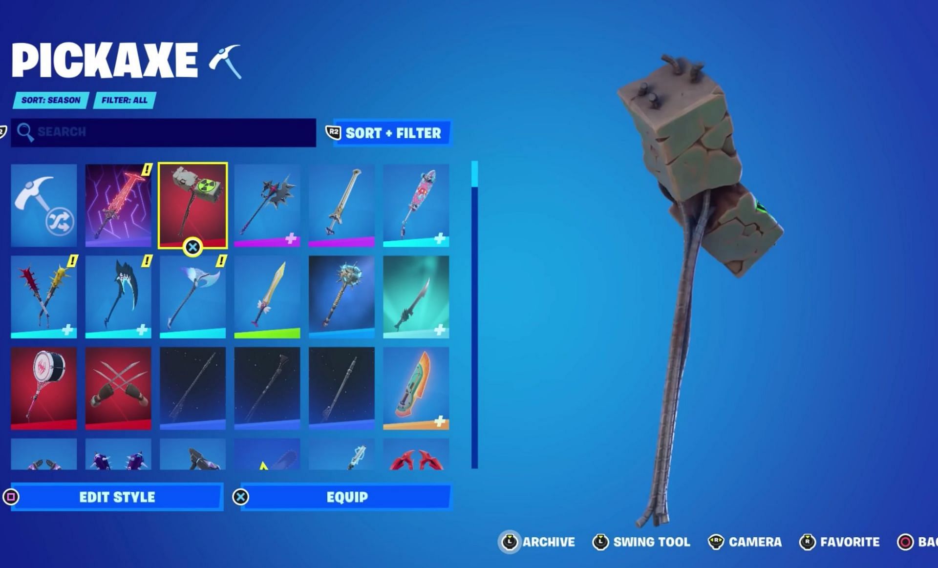 The new pickaxe (Image via Tabor Hill on YouTube)