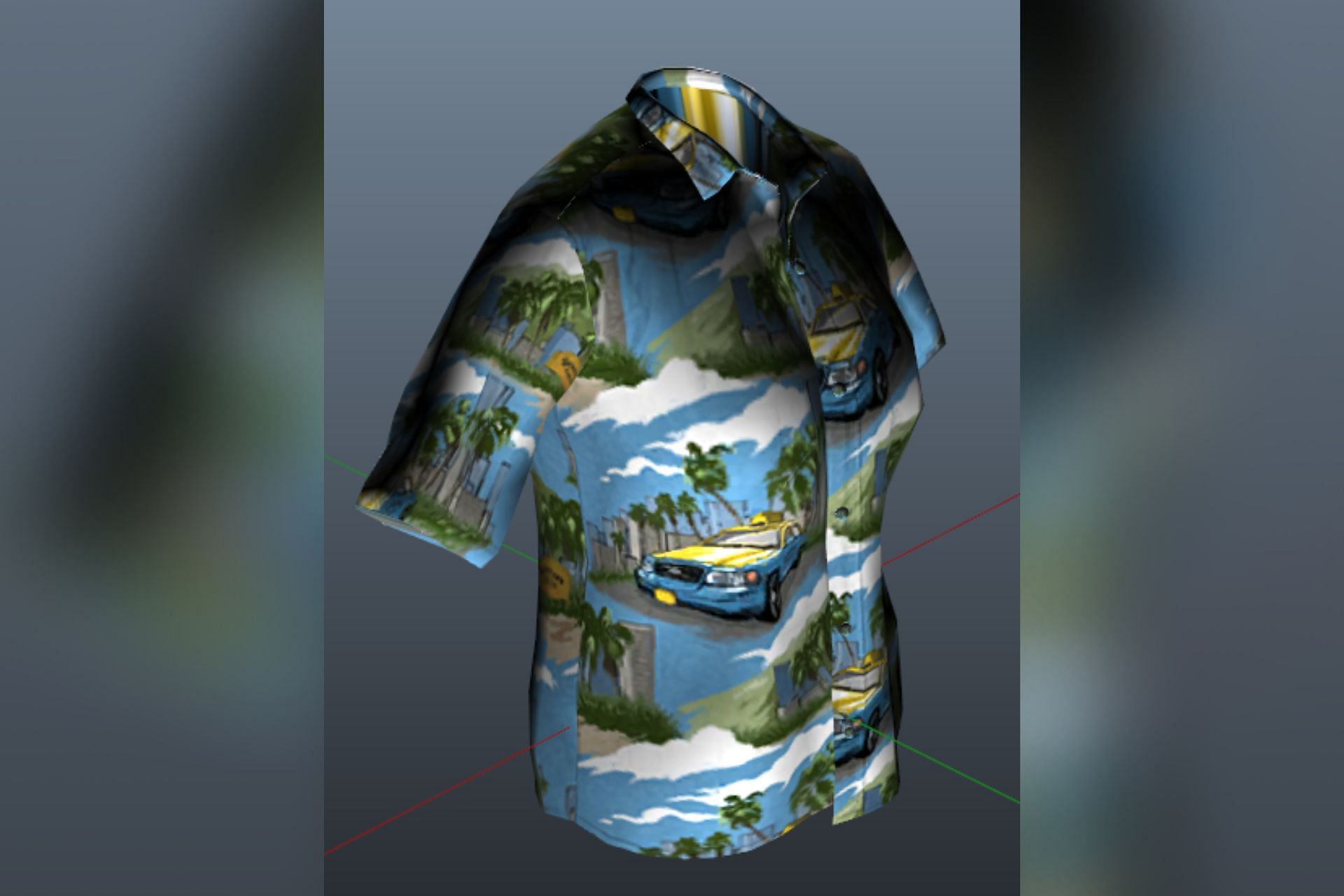 The leaked Downtown Cab Co. Revere Collar shirt in the Los Santos Drug Wars update (Image via TW/Classique)