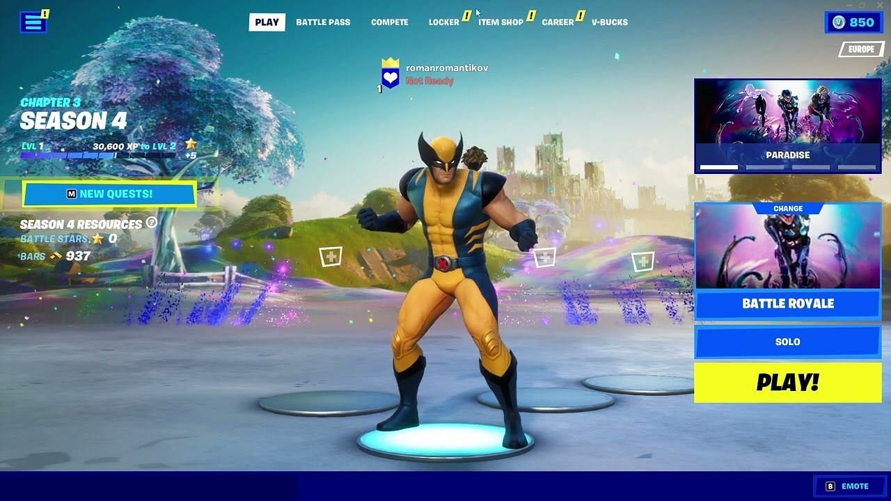 The in-game lobby (Image via LOGOPED on YouTube)
