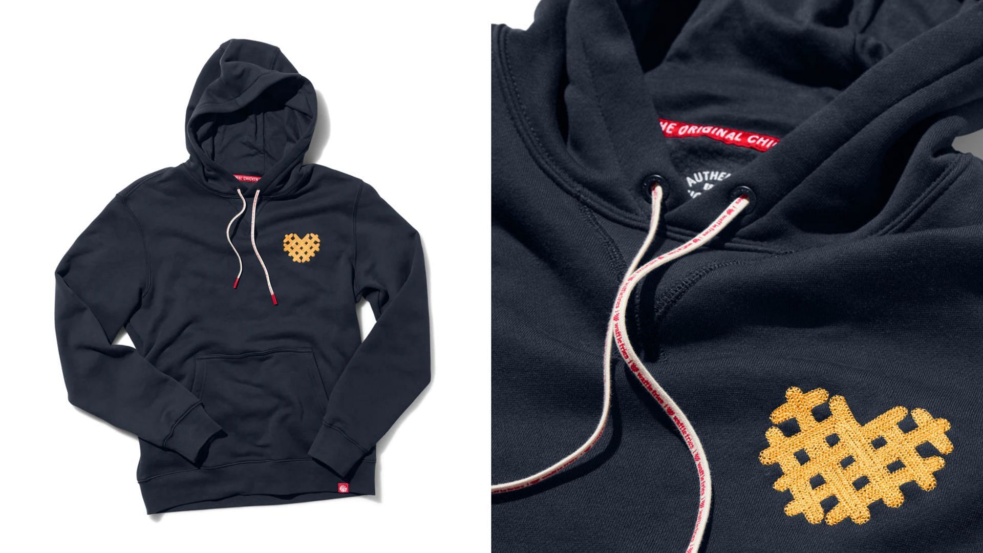 I Heart Waffle Fries Hoodie merch (Image via Chick-fil-A)