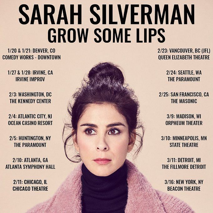 Sarah Silverman Tour 2023 Tickets, where to buy, dates, venues and more