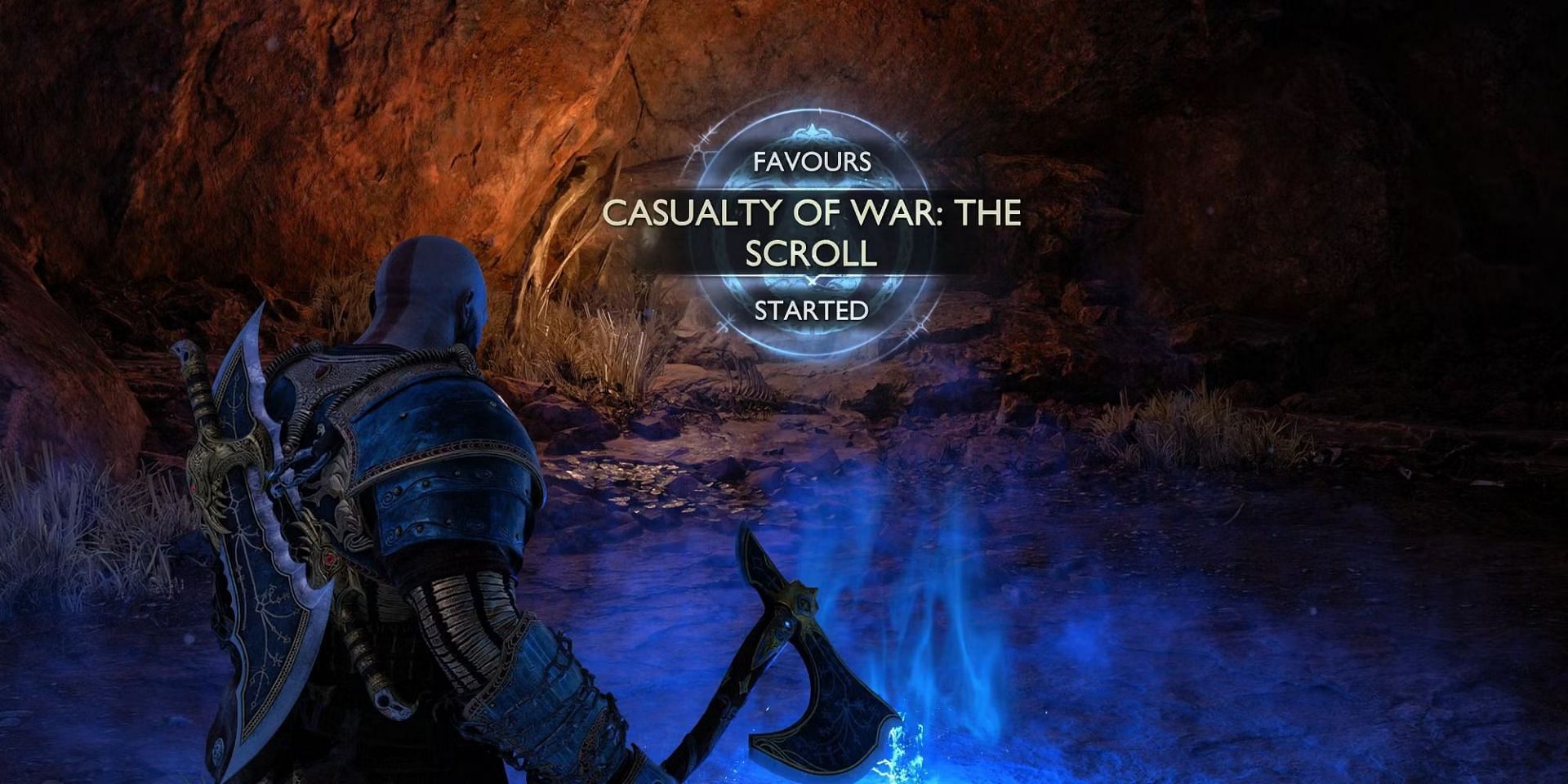 Casualty of Wars is a series of five Favors in God of War Ragnarok that takes place in the Vanaheim realm (Image via Santa Monica Studio) 