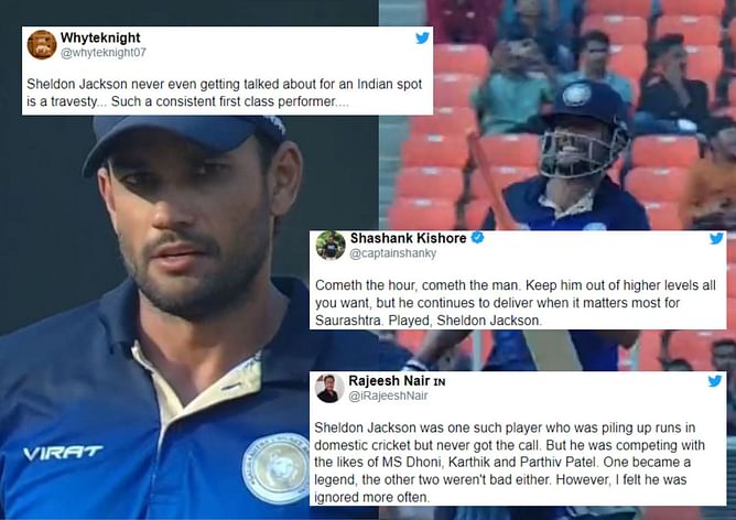 "This guy deserves RESPECT" - Fans react as Sheldon Jackson tons up to guide Saurashtra to the Vijay Hazare Trophy 2022 title