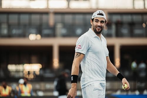 Matteo Berrettini pictured at the Diriyah Tennis Cup Riyadh 2022.