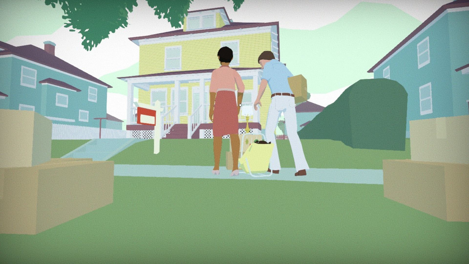 The colorful art style really accentuates the game's storytelling (Image via Annapurna Interactive)