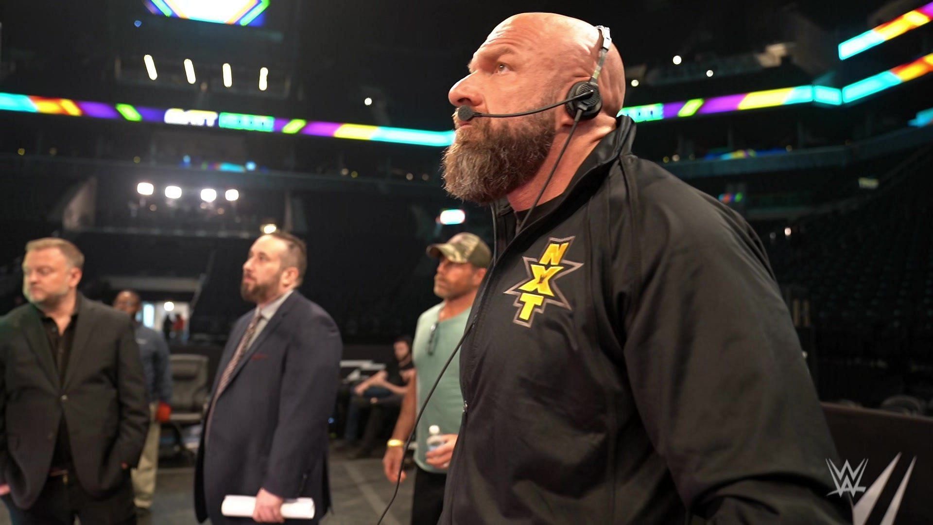 Triple H and NXT staff