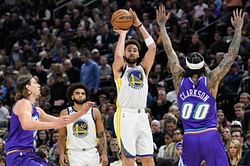How does Klay Thompson's age compare to other elite shooting guards in the league?