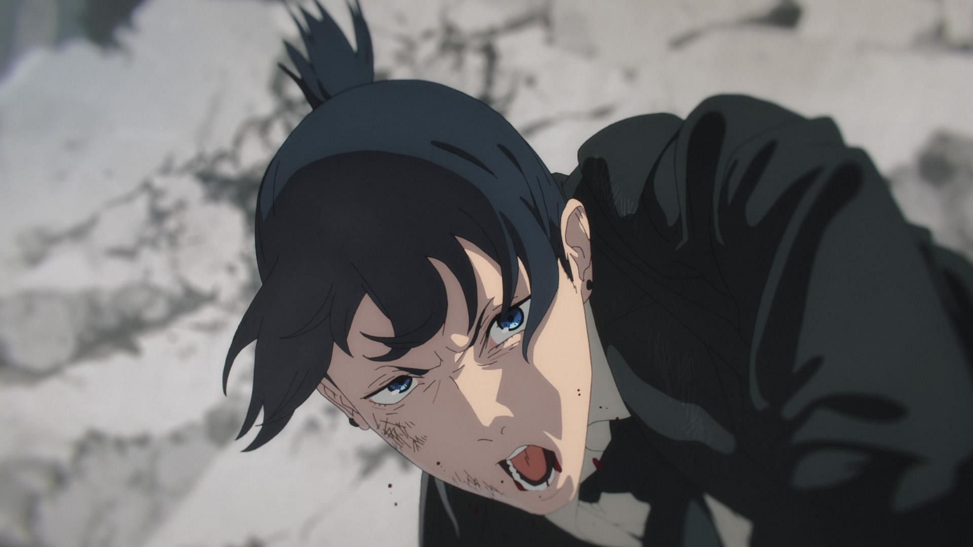 Aki Hayakawa as seen in the anime (Image via MAPPA)