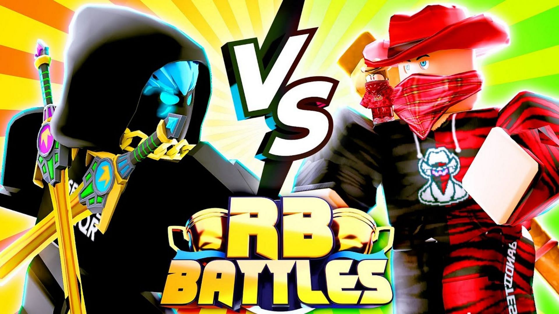 Featured image of the matchup between TanqR and Bandites (Image via Roblox Battles YouTube)