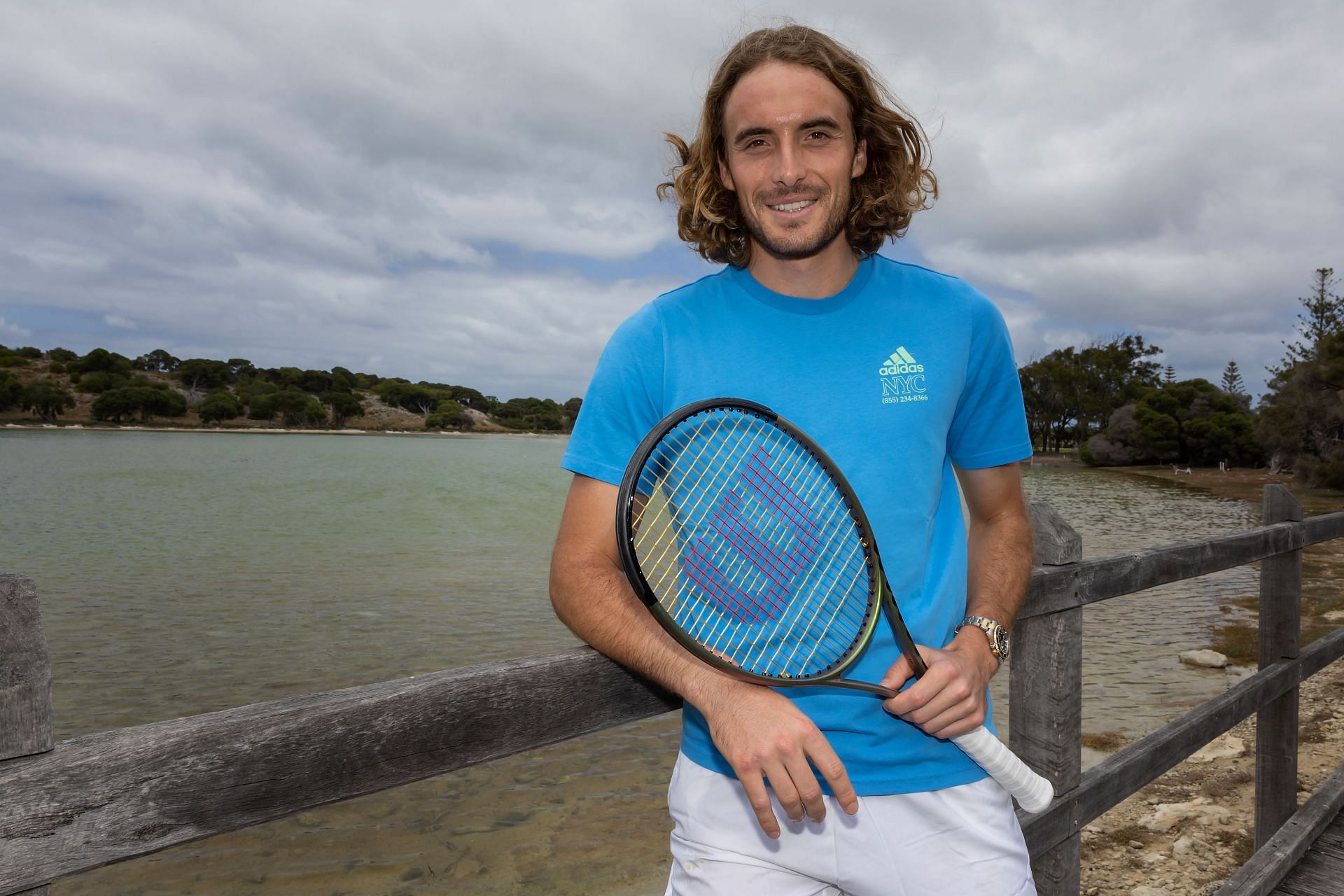 Stefanos Tsitsipas pictured at the United Cup Perth Media Opportunity.