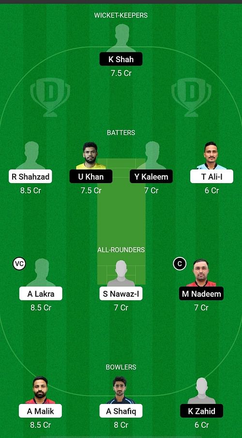 DUB vs SHA Dream11 Prediction - Emirates D20