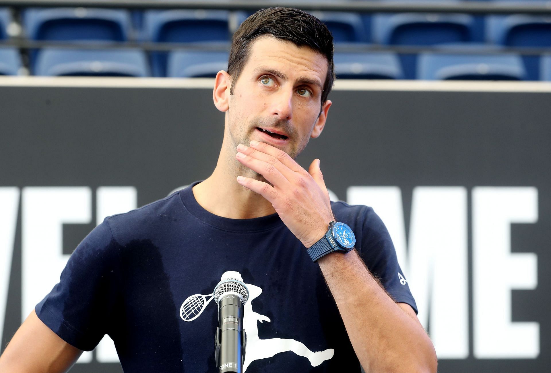 Novak Djokovic at the 2023 Adelaide International previews