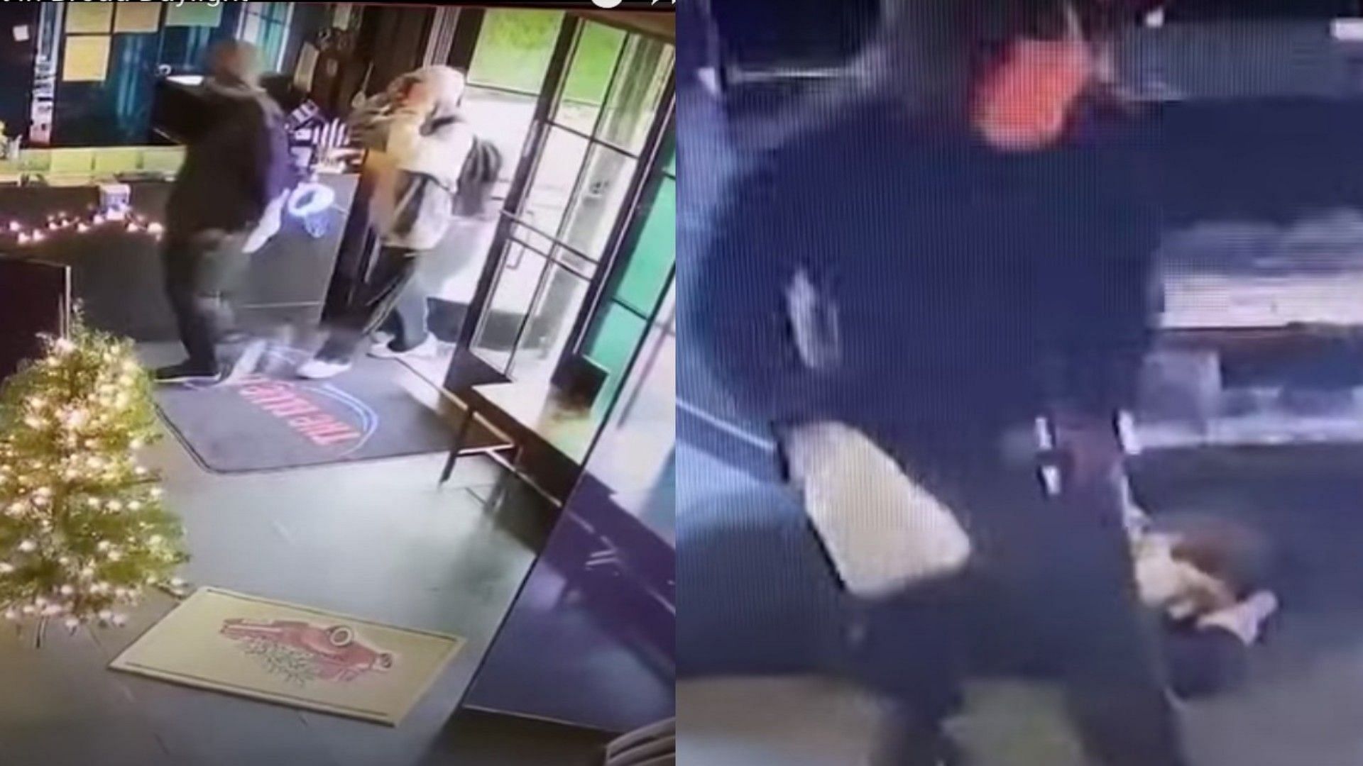  Two armed suspects rob a Houston sushi restaurant in broad Daylight (Image via Law&amp;Crime/YouTube)