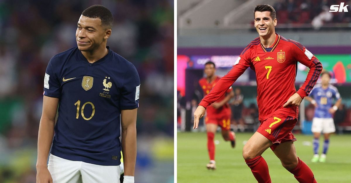 Mbappe has five goals while Morata is on three