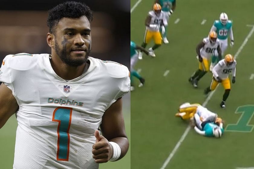 Tua Tagovailoa suffers concussion vs. Packers, fan spots Dolphins QB's head  injury before team and league